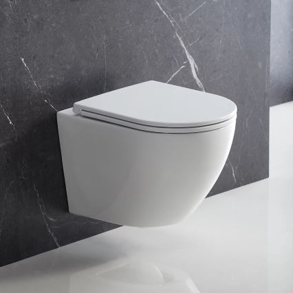OMNIRES OTTAWADEBP - Záchodové prkénko SoftClose OTTAWA duroplast/lesklá bílá