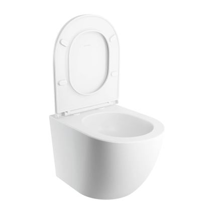 OMNIRES OTTAWASPXMWBM - Závěsné WC s prkénkem SoftClose OTTAWA keramika/matná bílá
