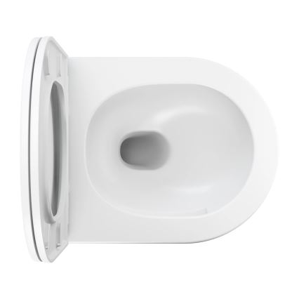 OMNIRES OTTAWASPXMWBM - Závěsné WC s prkénkem SoftClose OTTAWA keramika/matná bílá