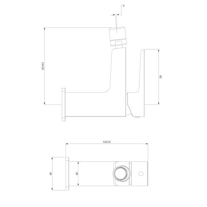 OMNIRES PM7420BL - Bidetová baterie PARMA 12,25 cm matná černá