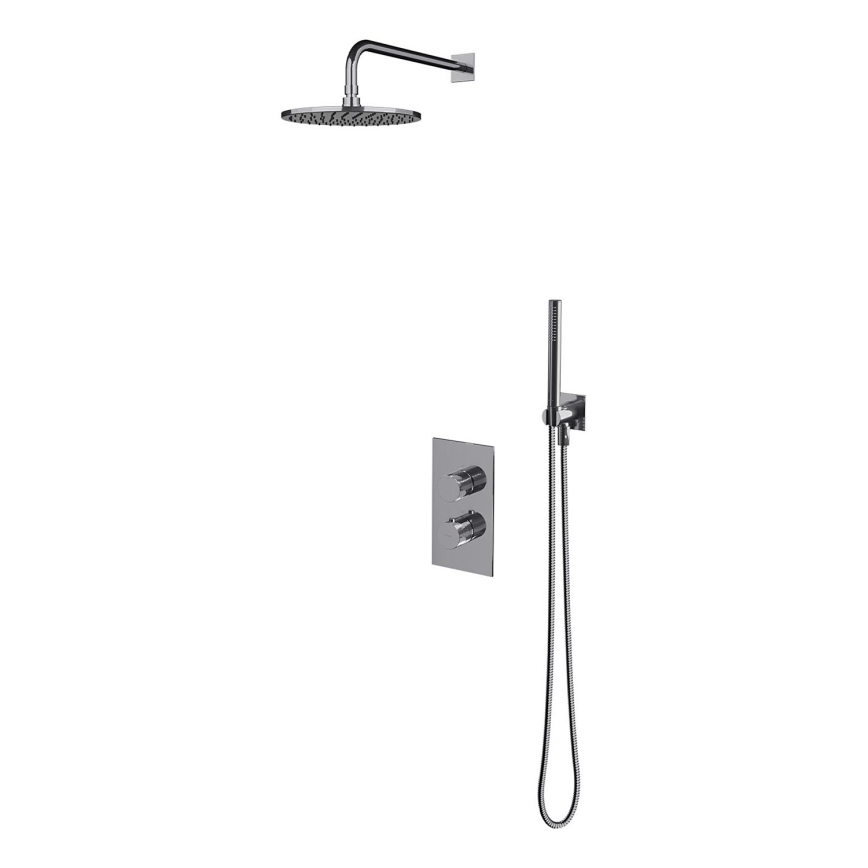 OMNIRES SYSCT11CR - Sprchová sada s termostatickou podomítkovou baterií CONTOUR lesklý chrom