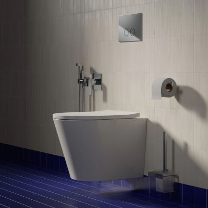 OMNIRES TAMPAMWBP - Závěsné WC s prkénkem SoftClose TAMPA keramika/lesklá bílá