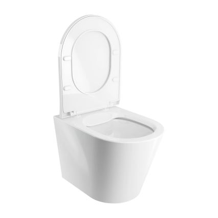OMNIRES TAMPAMWBP - Závěsné WC s prkénkem SoftClose TAMPA keramika/lesklá bílá