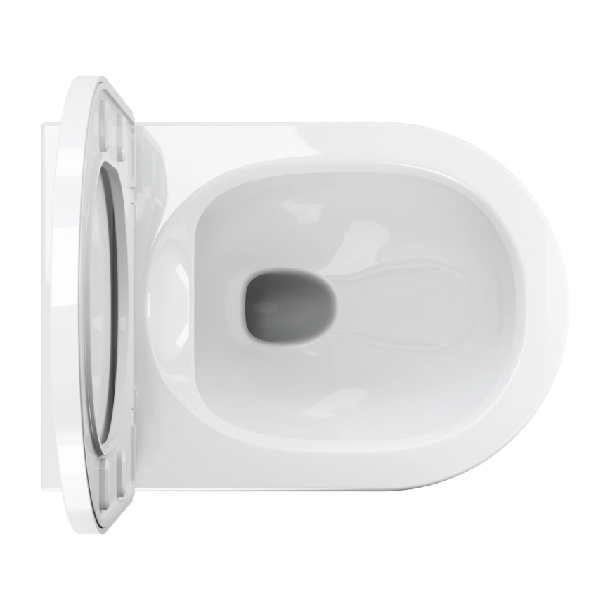 OMNIRES TAMPAMWBP - Závěsné WC s prkénkem SoftClose TAMPA keramika/lesklá bílá