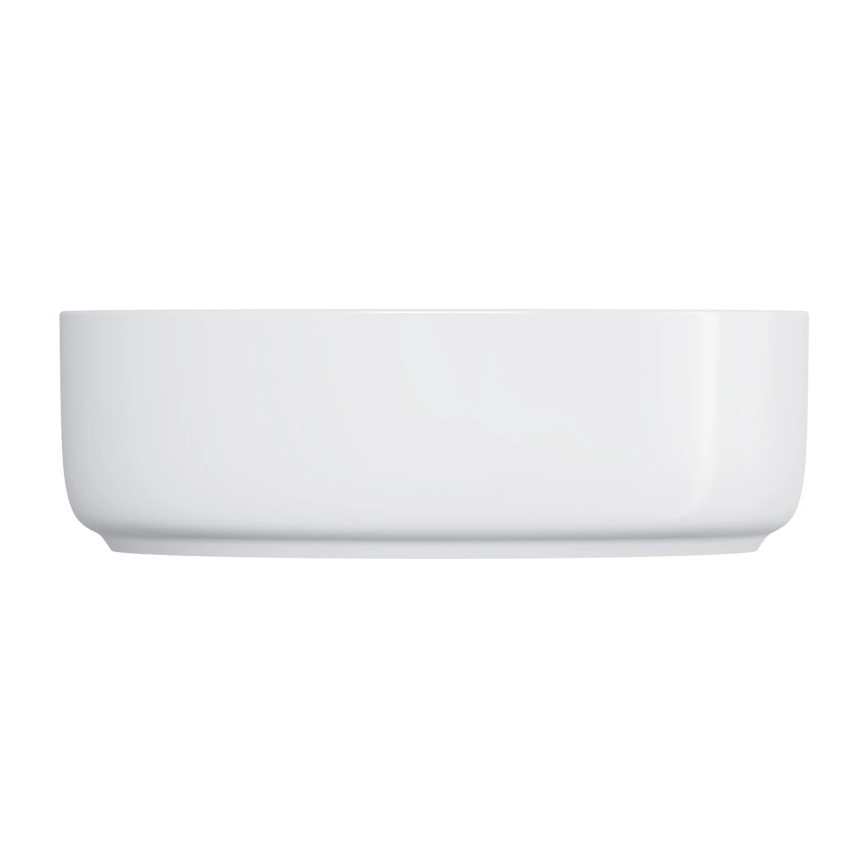 OMNIRES TULSA355BP - Umyvadlo na desku TULSA pr. 36 cm keramika/lesklá bílá
