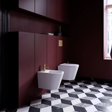 OMNIRES Y1220GLB - Bidetová baterie Y 14,5 cm broušená zlatá