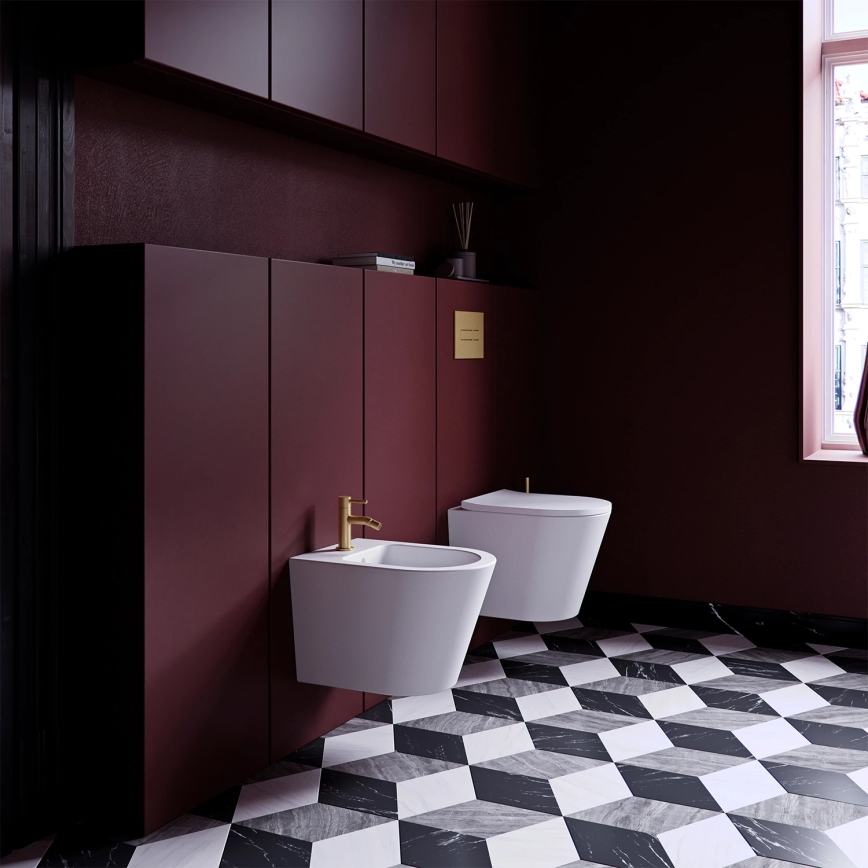 OMNIRES Y1220GLB - Bidetová baterie Y 14,5 cm broušená zlatá
