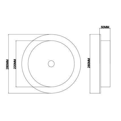 Ondaluce - LED Nástěnné svítidlo JOKEY LED/10W/230V čirá