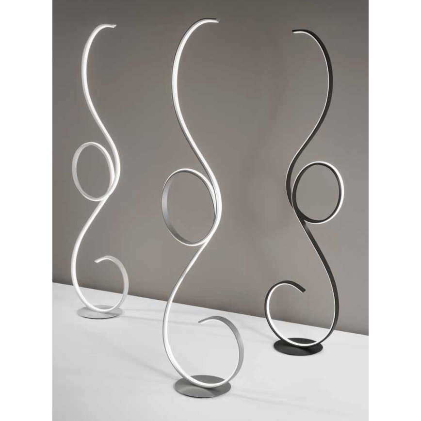 Ondaluce - LED Stmívatelná stojací lampa FLOK LED/44W/230V 152 cm bílá