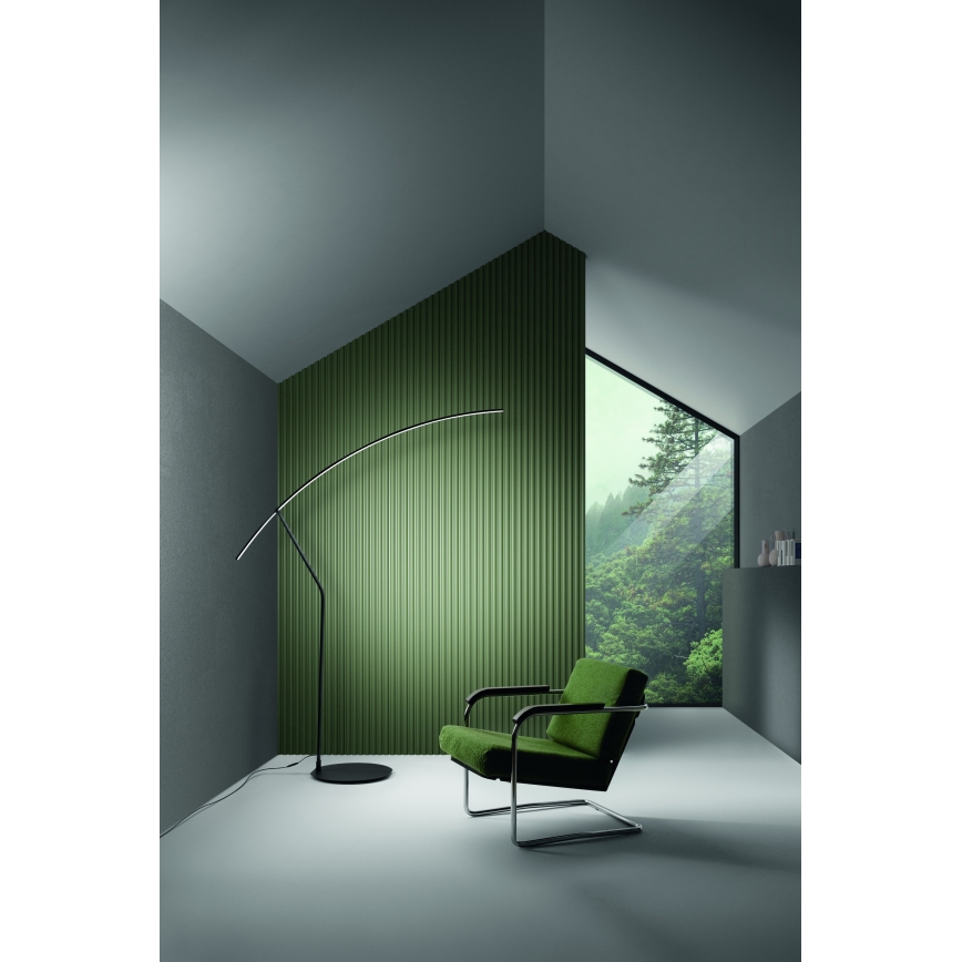 Ondaluce - LED Stmívatelná stojací lampa FOLAGA LED/30W/230V černá