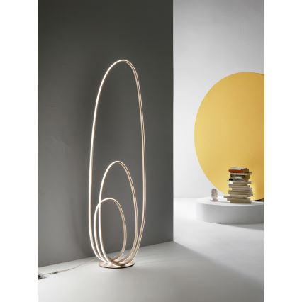 Ondaluce - LED Stmívatelná stojací lampa GOLDEN LED/45W/230V 160 cm zlatá