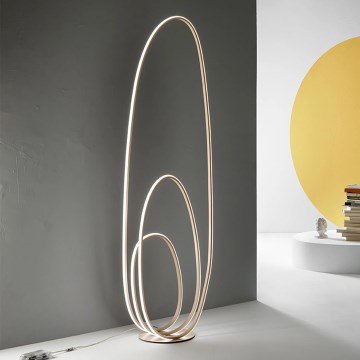 Ondaluce - LED Stmívatelná stojací lampa GOLDEN LED/45W/230V zlatá