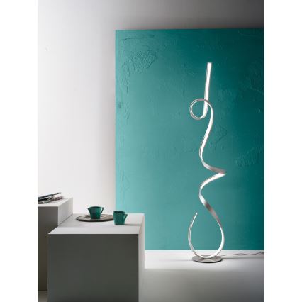 Ondaluce - LED Stmívatelná stojací lampa LUMEN LED/30W/230V 160 cm stříbrná