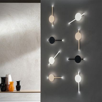 Ondaluce - LED Stmívatelné nástěnné svítidlo JAMES LED/16W/230V černá