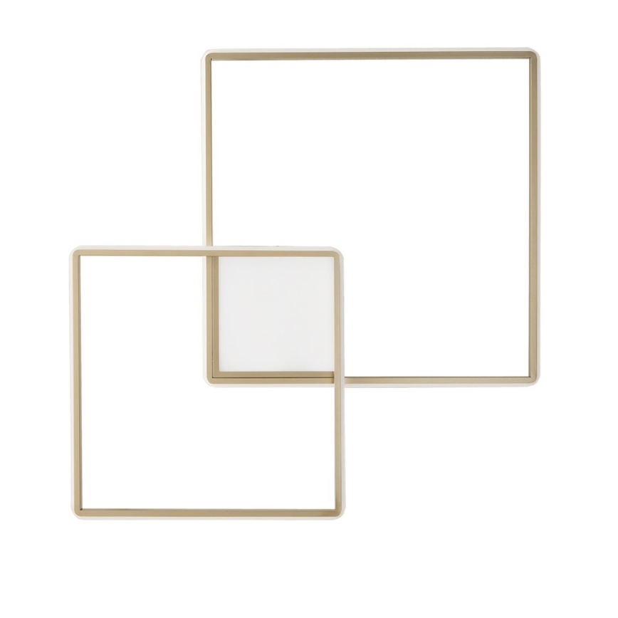 Ondaluce - LED Stmívatelné stropní svítidlo DOWEL LED/46W/230V 55x55 cm zlatá