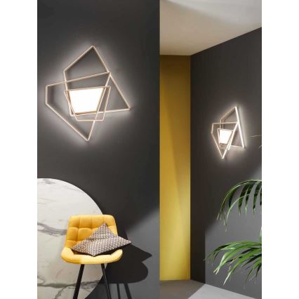 Ondaluce - LED Stmívatelné stropní svítidlo GALAXY LED/90W/230V 71x84 cm zlatá