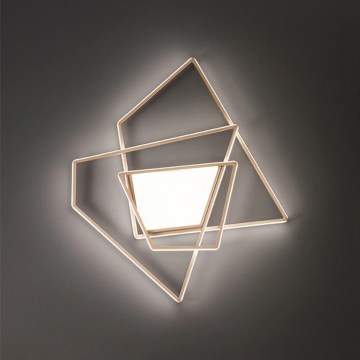 Ondaluce - LED Stmívatelné stropní svítidlo GALAXY LED/90W/230V zlatá