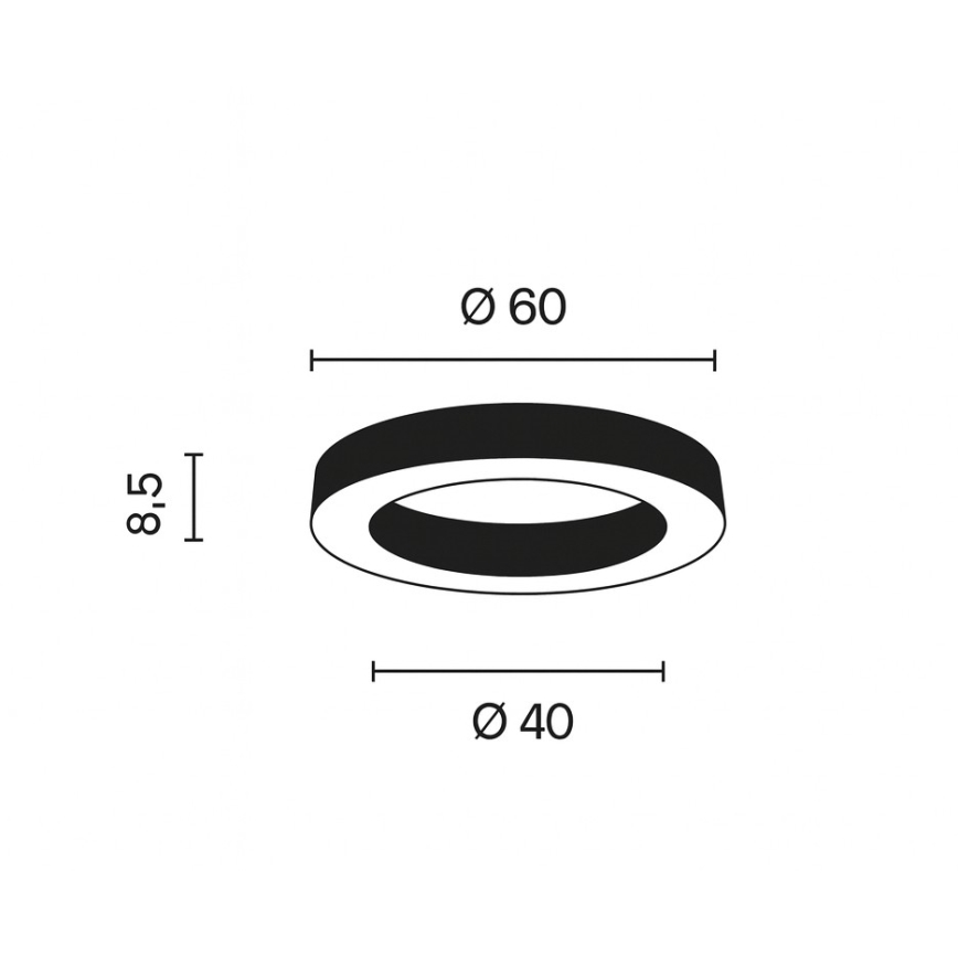 Ondaluce - LED Stmívatelné stropní svítidlo GLOBUS LED/40W/230V 3000/4000K pr. 60 cm zlatá