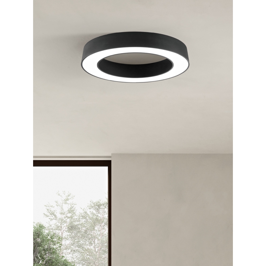 Ondaluce - LED Stmívatelné stropní svítidlo GLOBUS LED/80W/230V 3000/4000K pr. 100 cm černá