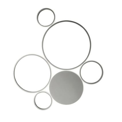 Ondaluce - LED Stmívatelné stropní svítidlo POIS LED/68W/230V stříbrná