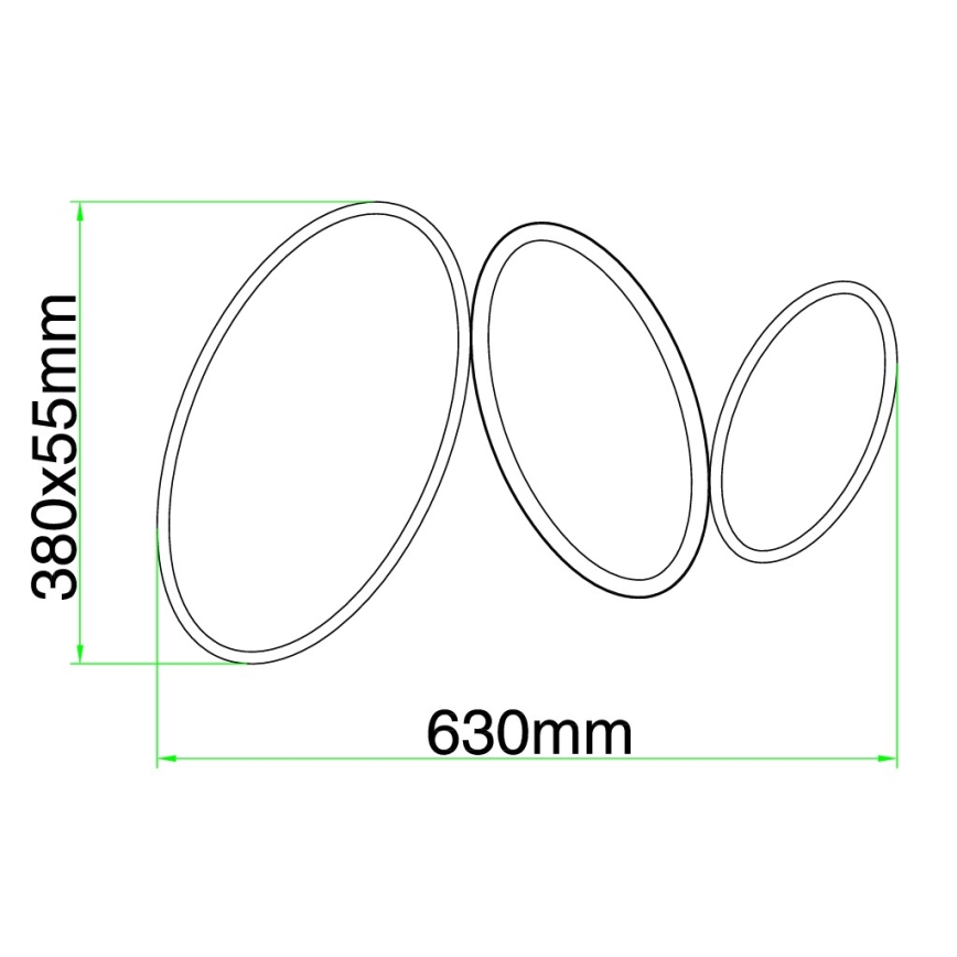 Ondaluce - LED Stmívatelné stropní svítidlo RICE LED/25W/230V 38x63 cm zlatá