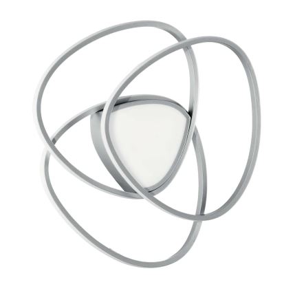 Ondaluce - LED Stmívatelné stropní svítidlo ROSE LED/60W/230V 50x54 cm stříbrná