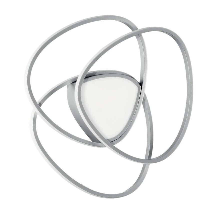 Ondaluce - LED Stmívatelné stropní svítidlo ROSE LED/60W/230V 50x54 cm stříbrná