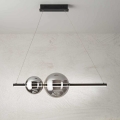 Ondaluce - LED Stmívatelný lustr na lanku FUFI LED/40W/230V černá/kouřová černá