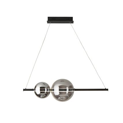 Ondaluce - LED Stmívatelný lustr na lanku FUFI LED/40W/230V černá/kouřová černá