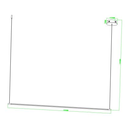 Ondaluce - LED Stmívatelný lustr na lanku GENIUS LED/28W/230V černá