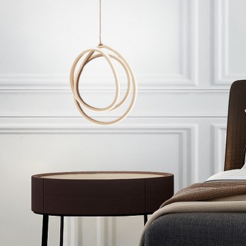 Ondaluce - LED Stmívatelný lustr na lanku GOLDEN LED/28W/230V zlatá