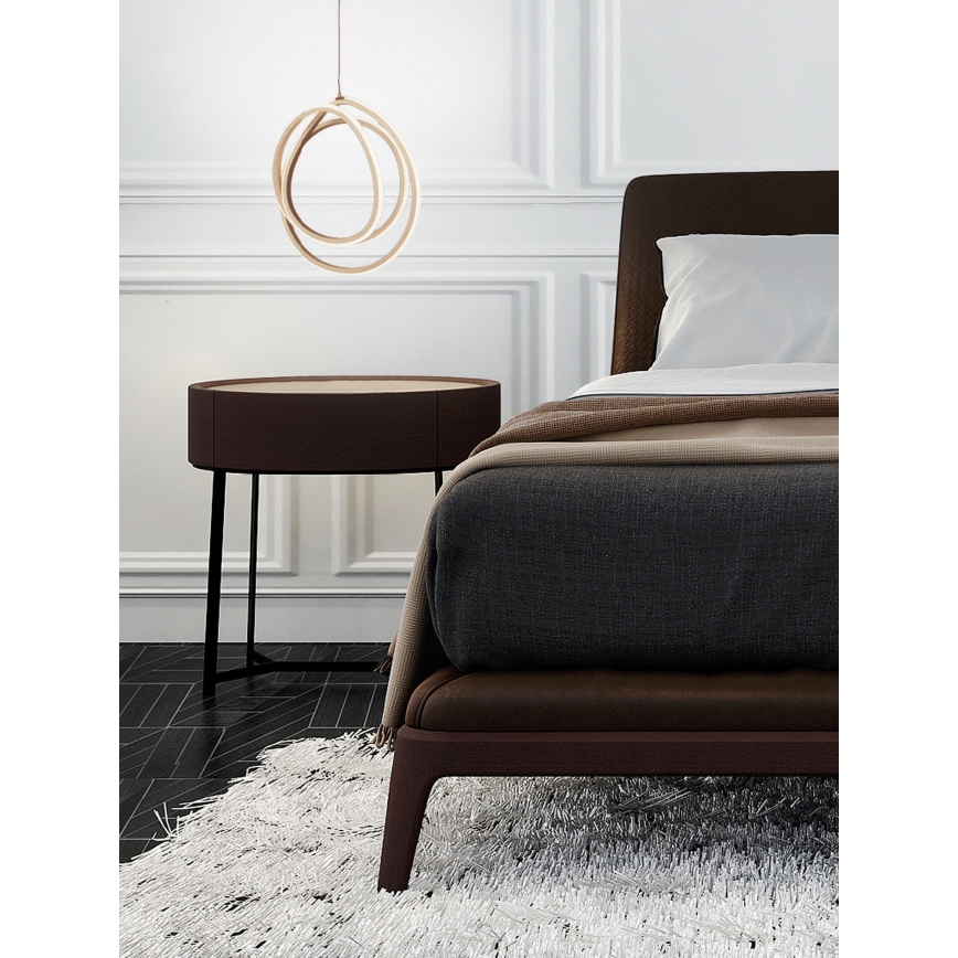 Ondaluce - LED Stmívatelný lustr na lanku GOLDEN LED/28W/230V zlatá