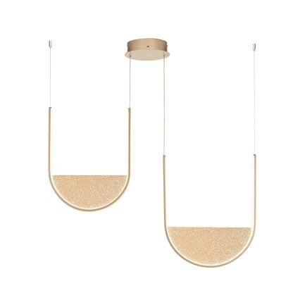 Ondaluce - LED Stmívatelný lustr na lanku LOTUS LED/55W/230V zlatá