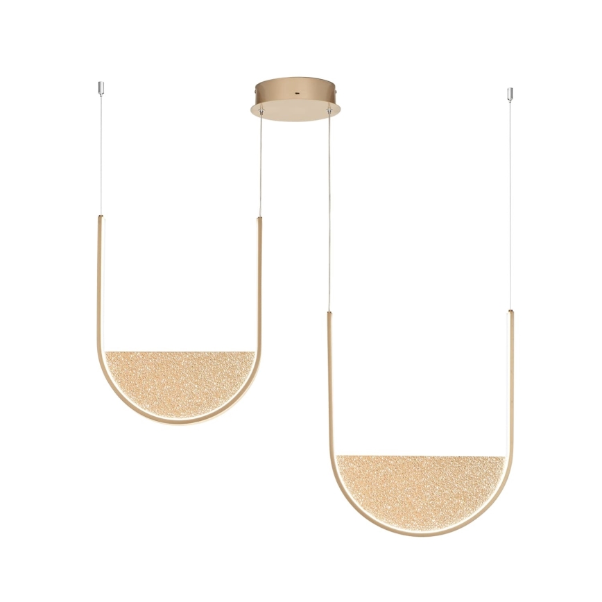 Ondaluce - LED Stmívatelný lustr na lanku LOTUS LED/55W/230V zlatá