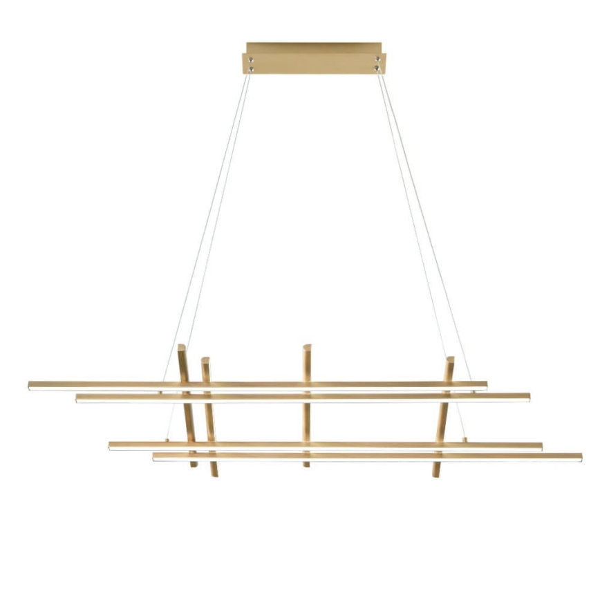 Ondaluce - LED Stmívatelný lustr na lanku MOVIDA LED/114W/230V zlatá