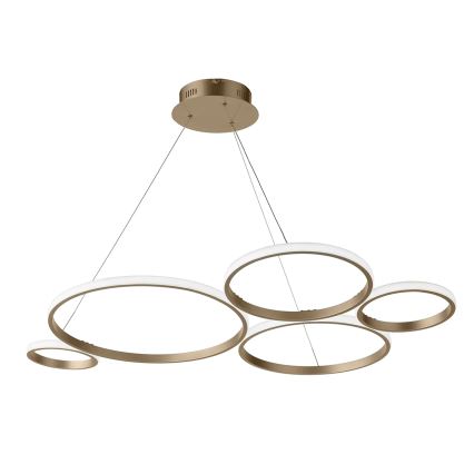 Ondaluce - LED Stmívatelný lustr na lanku POIS LED/60W/230V zlatá