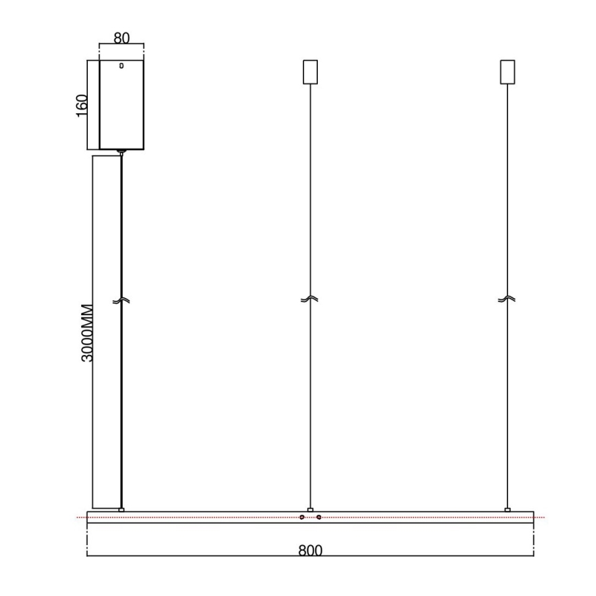Ondaluce - LED Stmívatelný lustr na lanku SOEL LED/38W/230V 3000/4000K pr. 80 cm bílá
