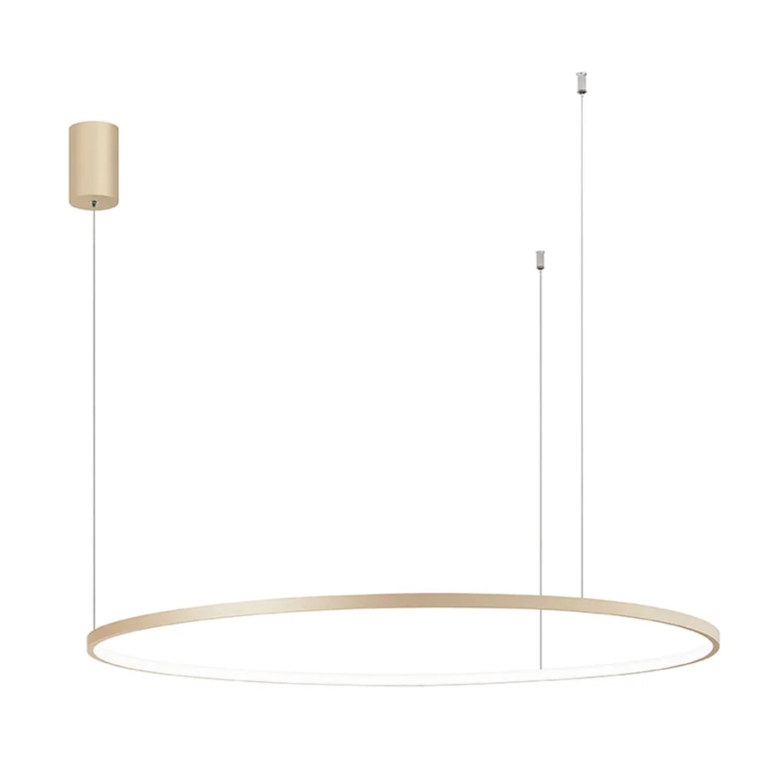 Ondaluce - LED Stmívatelný lustr na lanku SOEL LED/47W/230V pr. 100 cm zlatá
