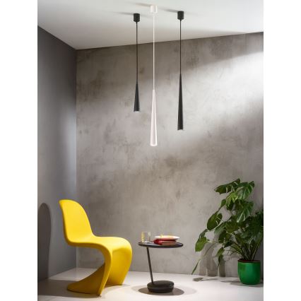 Ondaluce - Lustr na lanku NOA 1xGU10/20W/230V pr. 5,5 cm černá