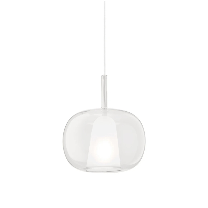 Ondaluce - Lustr na lanku THELMA 1xE27/15W/230V pr. 25 cm zlatá/čirá