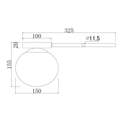 Ondaluce - Nástěnné svítidlo JEWEL 1xE14/10W/230V černá/kouřová černá