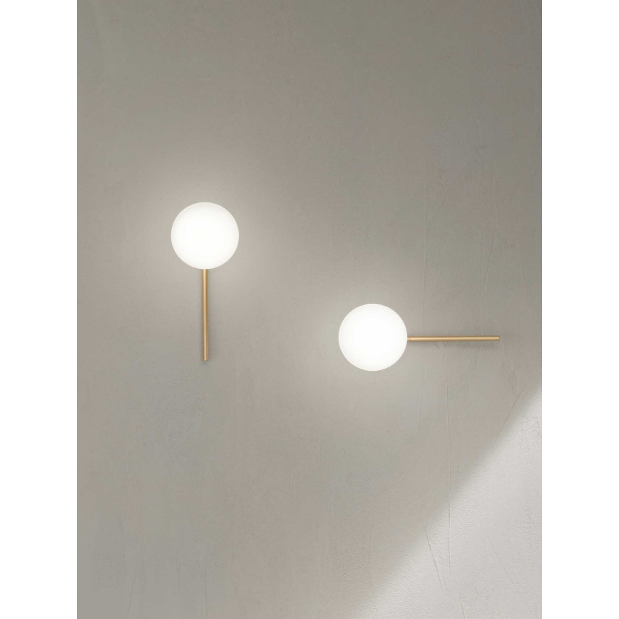 Ondaluce - Nástěnné svítidlo JEWEL 1xE14/10W/230V zlatá/bílá