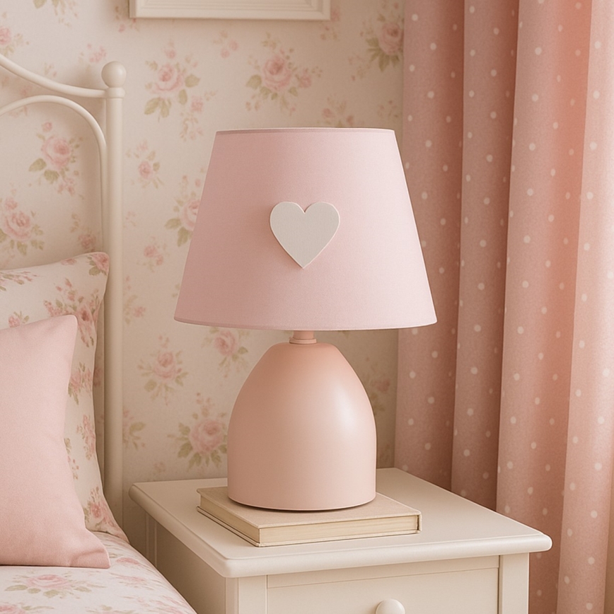 ONLI - Dětská lampička TITTA 1xE14/6W/230V 20 cm růžová
