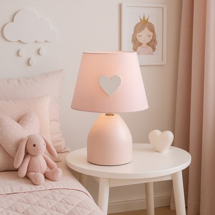 ONLI - Dětská lampička TITTA 1xE14/6W/230V 20 cm růžová