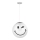 ONLI - Dětský lustr na lanku SMILEY 1xE27/15W/230V bílá