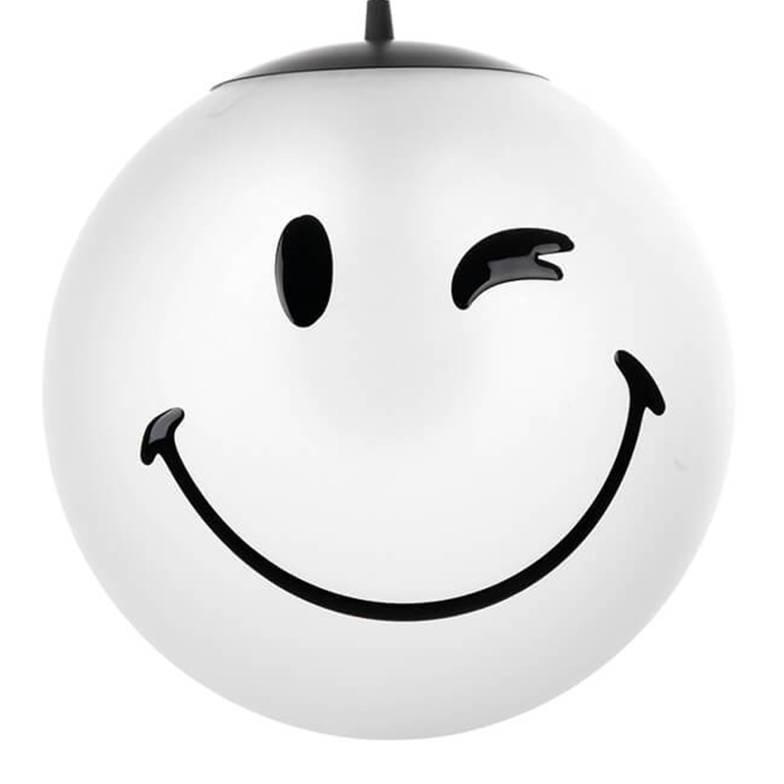ONLI - Dětský lustr na lanku SMILEY 1xE27/15W/230V bílá
