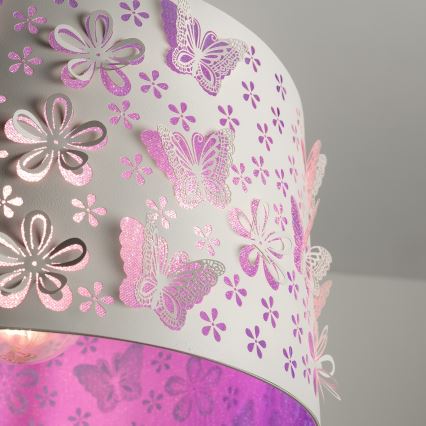 ONLI - Dětský lustr TITILLA 1xE27/22W/230V fialová/bílá