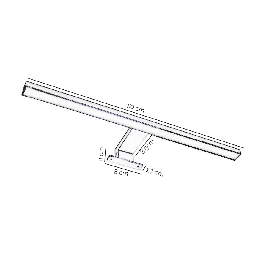 ONLI - LED Koupelnové osvětlení zrcadla NEMO LED/5,5W/230V 4000K 50 cm IP44 lesklý chrom
