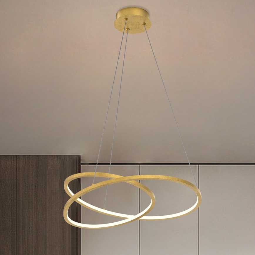 ONLI - LED Lustr na lanku LIBERTY LED/30W/230V 4000K zlatá
