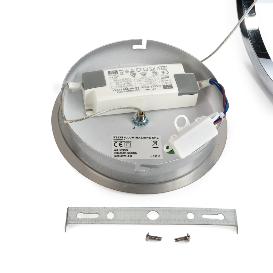 ONLI - LED Lustr na lanku LOOP LED/40W/230V 4000K lesklý chrom